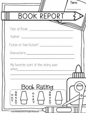 1St Grade Fantabulous: Book Reports Freebie! | Homeschool regarding First Grade Book Report Template