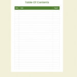 24 + Table Of Contents - Pdf, Doc | Free &amp; Premium Templates intended for Blank Table Of Contents Template