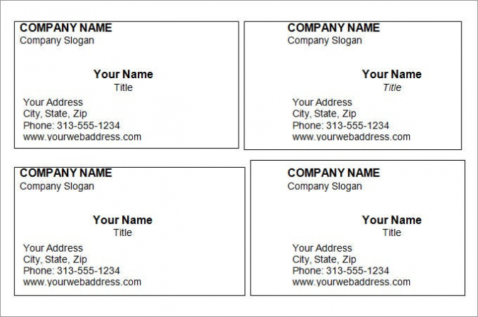 44+ Free Blank Business Card Templates - Ai, Word, Psd with Free Template Business Cards To Print