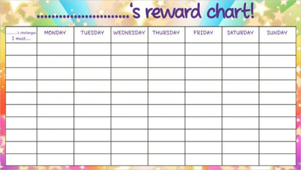 7+ Reward Chart Templates - Free Sample, Example Format inside Reward Chart Template Word