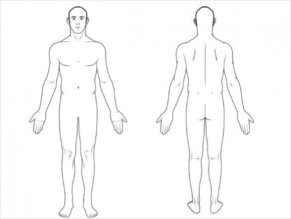 9+ Free Body Diagram - Free Printable Download | Free with Blank Body Map Template