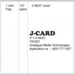 Audio Cassette J-Cards, Printed Colour Both Sides, From 20 Pieces intended for Cassette J Card Template