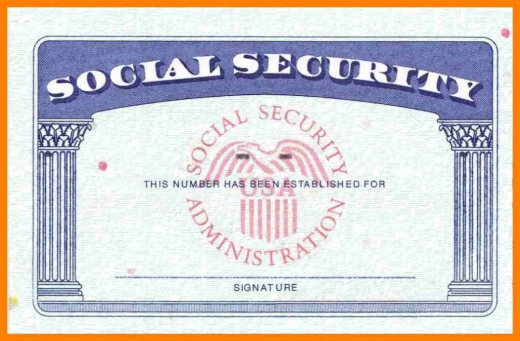 Blank Social Security Card Template Download Blank Social in Social Security Card Template Photoshop