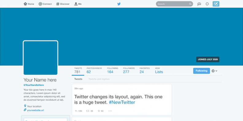 Blank Twitter Profile Template (5) - Templates Example for Blank Twitter Profile Template