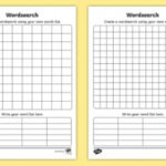 Blank Word Search Template - Phonics &amp; Word Knowledge with regard to Word Sleuth Template