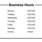 Business Hours Sign/hours Of Operation Sign - Customize And with Hours Of Operation Template Microsoft Word