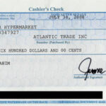 Cashier's Check Examples, Examples Of Cashier's Check Throughout Cashiers Check Template