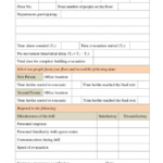 Fire Evacuation Drill Report Template (1) - Templates intended for Fire Evacuation Drill Report Template