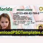 Florida Driver License Psd Template New | Id Card Template intended for Florida Id Card Template