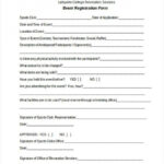Free 39+ Registration Form Templates In Pdf | Ms Word | Excel regarding Registration Form Template Word Free