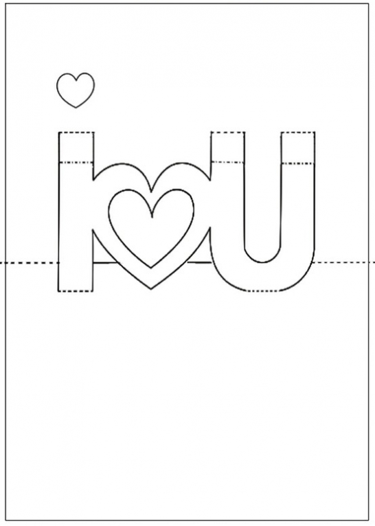 Free Printable Valentine's Day Pop-Up Card | Pop Up Card in Free Printable Pop Up Card Templates