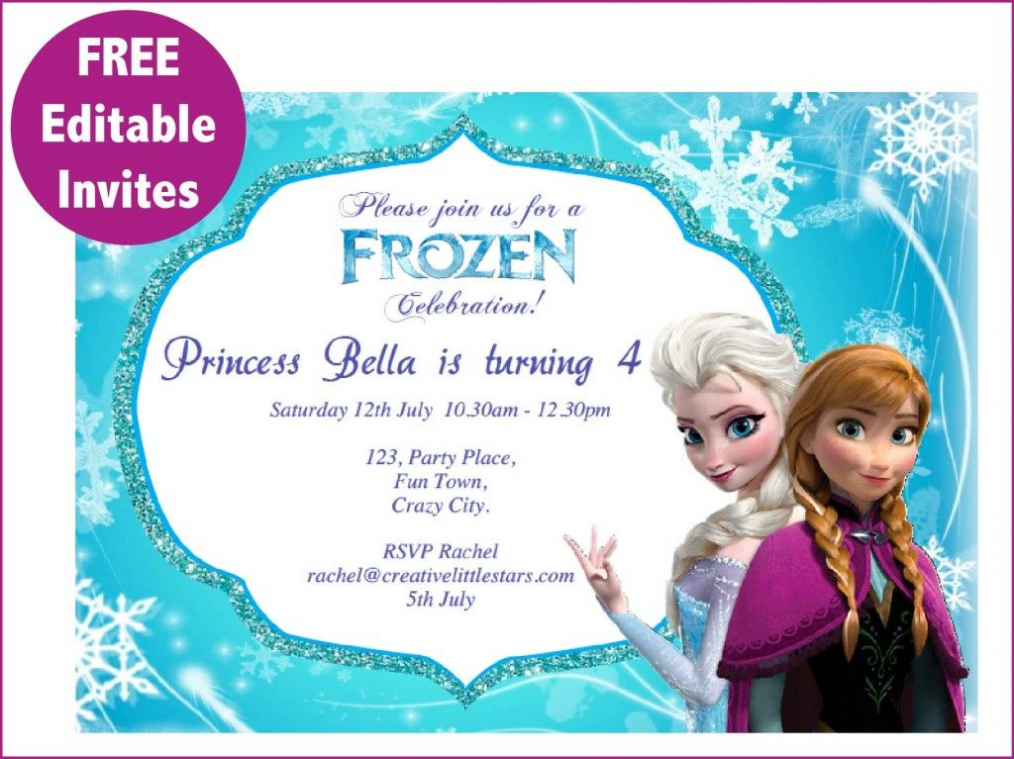 Frozen+Free+Printable+Invitations+Templates | Free Frozen with regard to Frozen Birthday Card Template