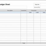 General Ledger Sheet Template | Double Entry Bookkeeping In with Blank Ledger Template