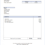 Invoice Template For Word - Free Basic Invoice intended for Free Printable Invoice Template Microsoft Word