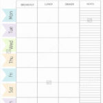 Meal Plan Template Free Luxury Meal Planner Template Word In for Menu Planning Template Word