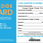 Mhluzi Building Pledge | Card Templates Printable, Card pertaining to Church Pledge Card Template
