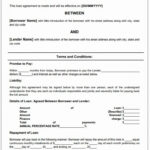 Personal Loan Forms Template New Personal Loan Agreement In within Blank Loan Agreement Template