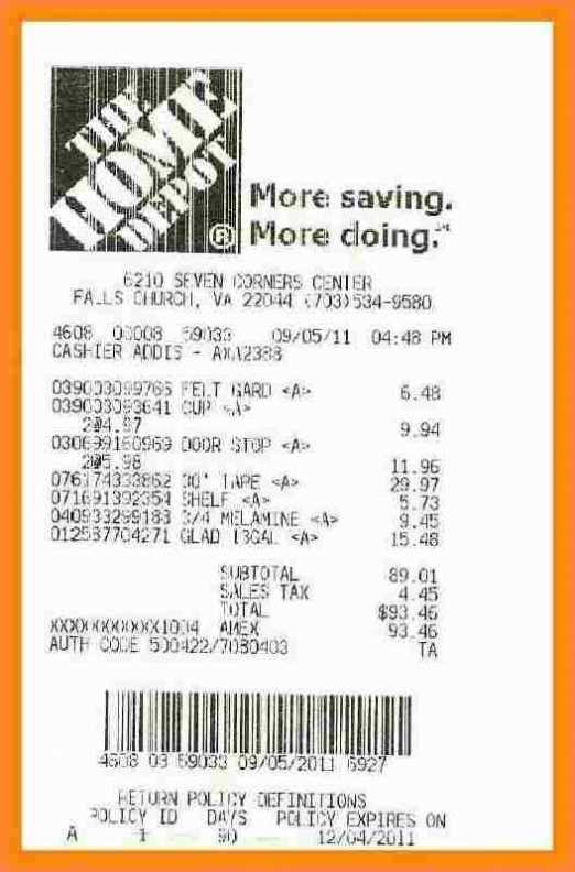 How Do I Get A Receipt From Home Depot Online