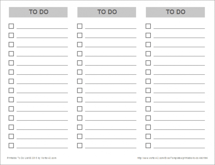 Printable To Do List | To Do Lists Printable, Checklist pertaining to Blank To Do List Template
