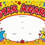 Star Award Certificate Template 8 - Best Templates Ideas For in Star Award Certificate Template