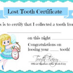 Tooth Fairy Certificate Free Printable! - Simplygloria with Tooth Fairy Certificate Template Free
