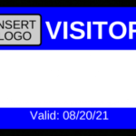 Visitor Name Tag with Visitor Badge Template Word
