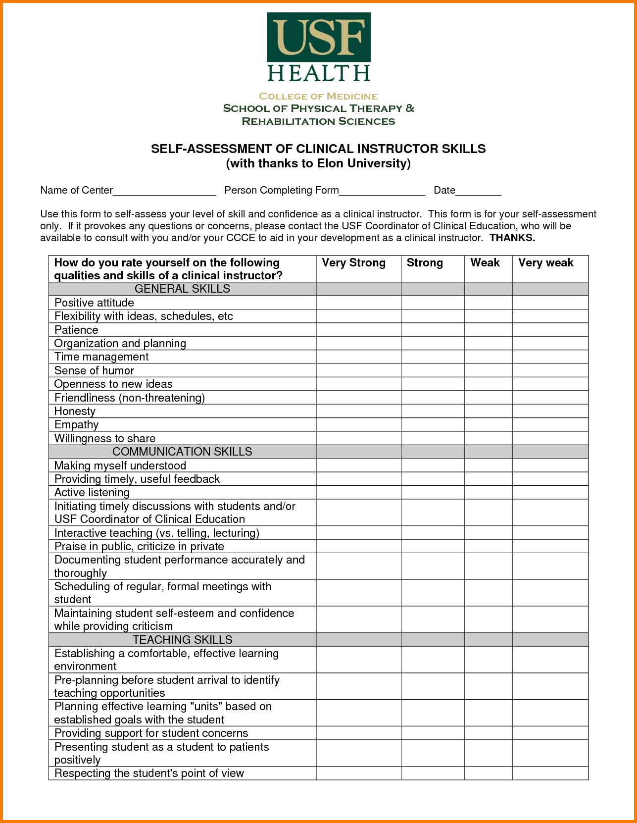 11+ Basic Skills Assessment Examples - PDF  Examples Inside Nursing Competency Checklist Template Filetype Doc Within Nursing Competency Checklist Template Filetype Doc