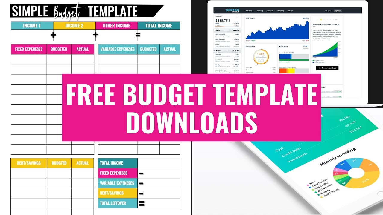 11 Best Budget Templates That Will Help Control Your Money In Online Personal Budget Template Regarding Online Personal Budget Template