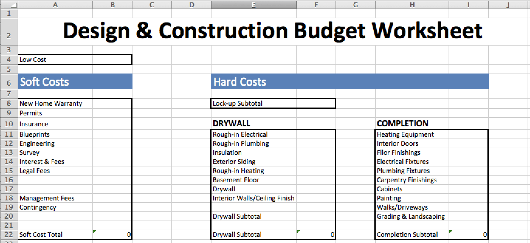 11 Best Design Construction Cost Estimation Methods  Fohlio Within Interior Design Budget Template With Regard To Interior Design Budget Template