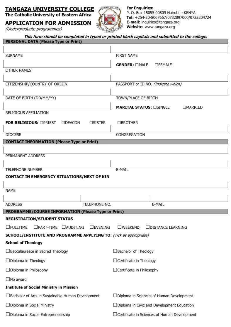 11+ College Application Form Templates - PDF, DOC, Docs  Free  Inside College Application Checklist Template Pertaining To College Application Checklist Template