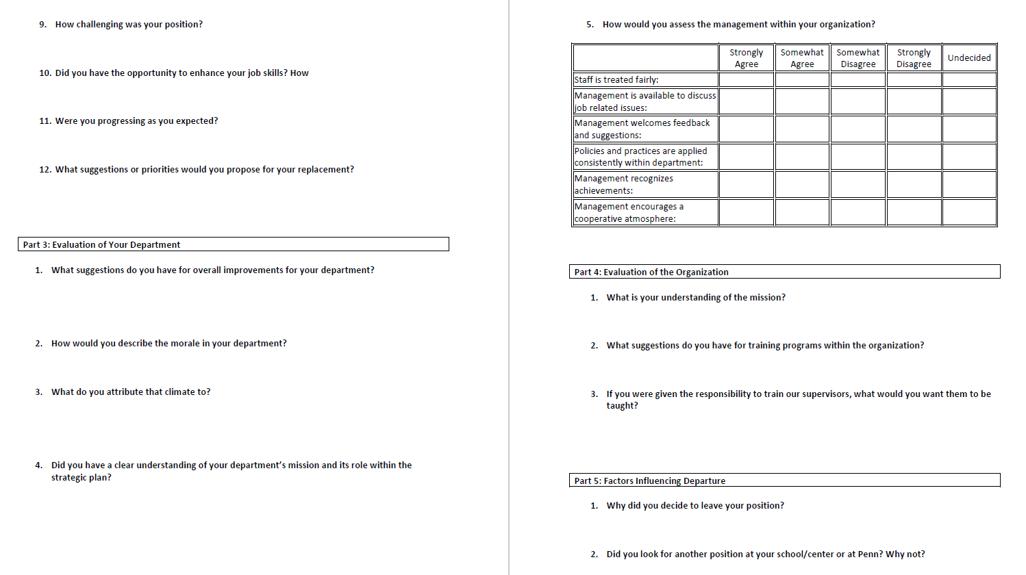 11 essential exit interview survey templates  QuestionPro With Regard To Exit Interview Analysis Template Intended For Exit Interview Analysis Template