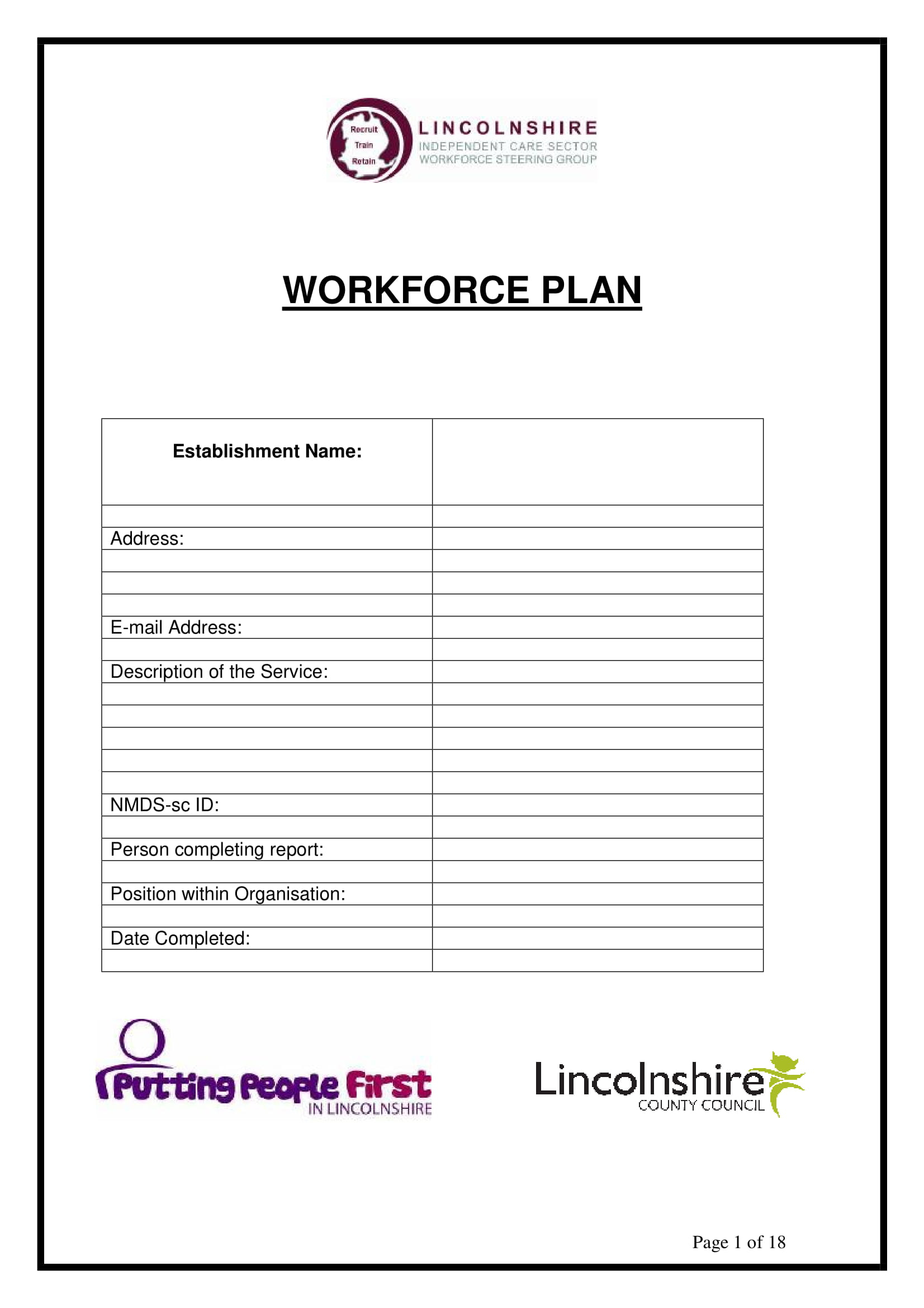 11+ Examples of Workforce Planning Templates - PDF  Examples Within Workforce Analysis Report Template With Workforce Analysis Report Template