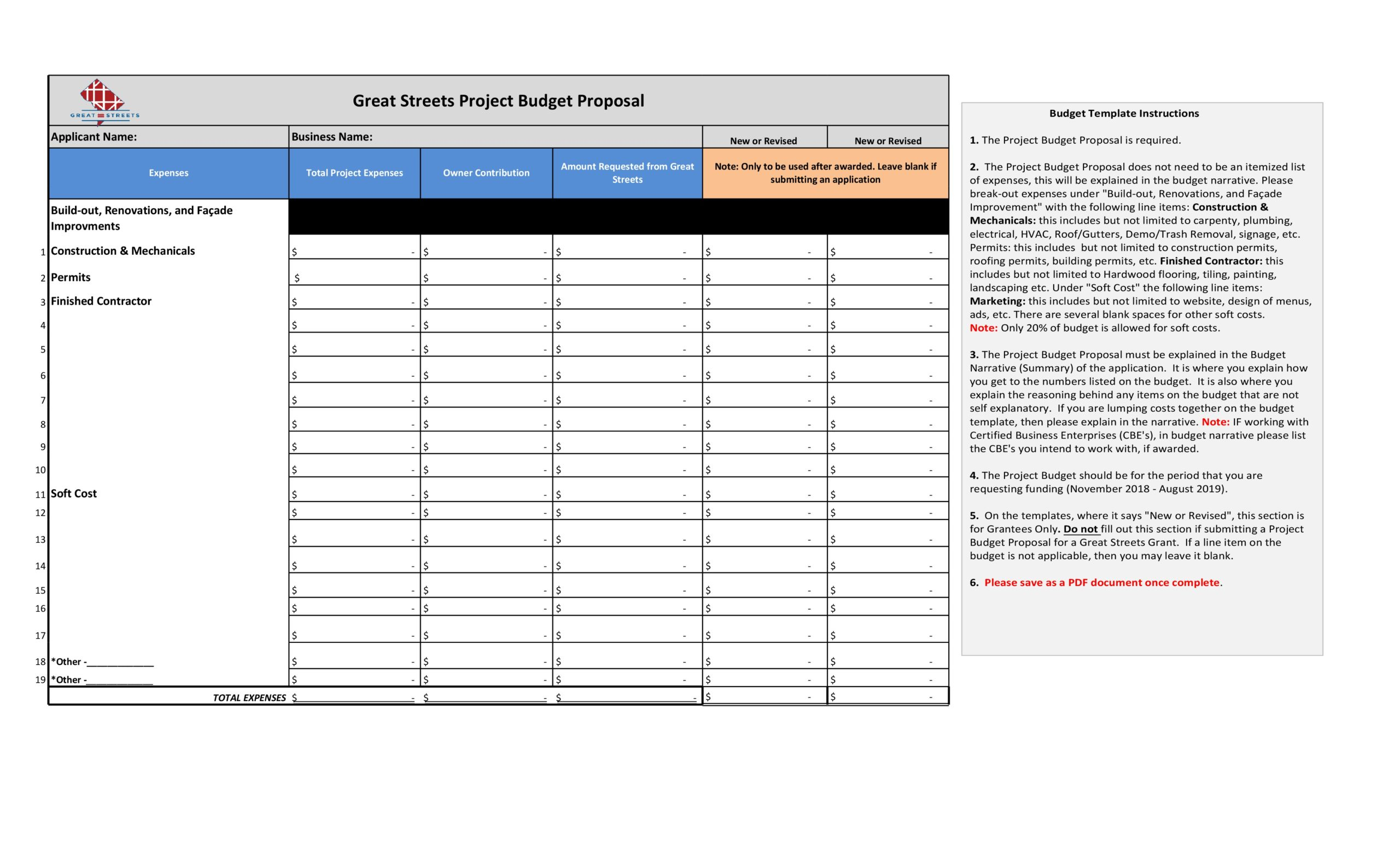 11 Free Budget Proposal Templates (Word & Excel) ᐅ TemplateLab For Grant Project Budget Template In Grant Project Budget Template