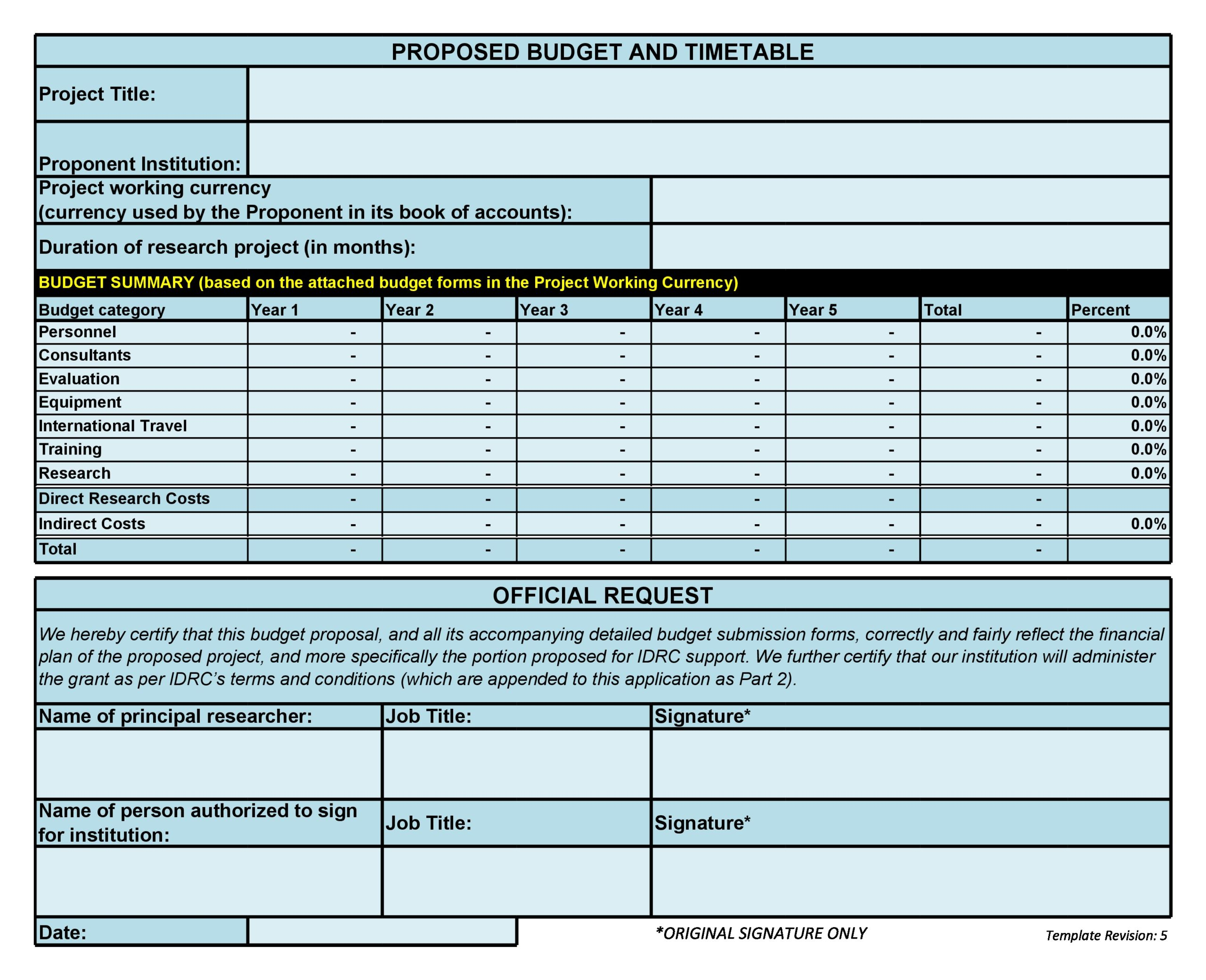 11 Free Budget Proposal Templates (Word & Excel) ᐅ TemplateLab In Self Direction Budget Template With Regard To Self Direction Budget Template