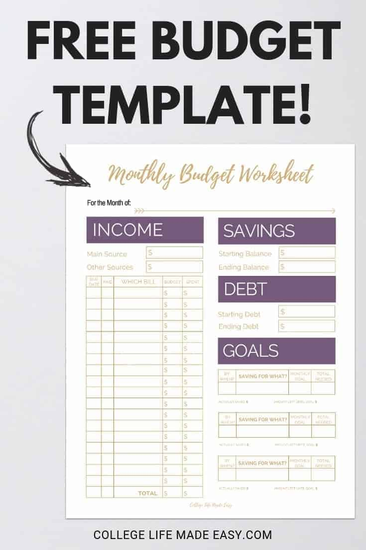 11 gorgeous free budget printables – I Want A Bit More For Single Person Budget Template In Single Person Budget Template