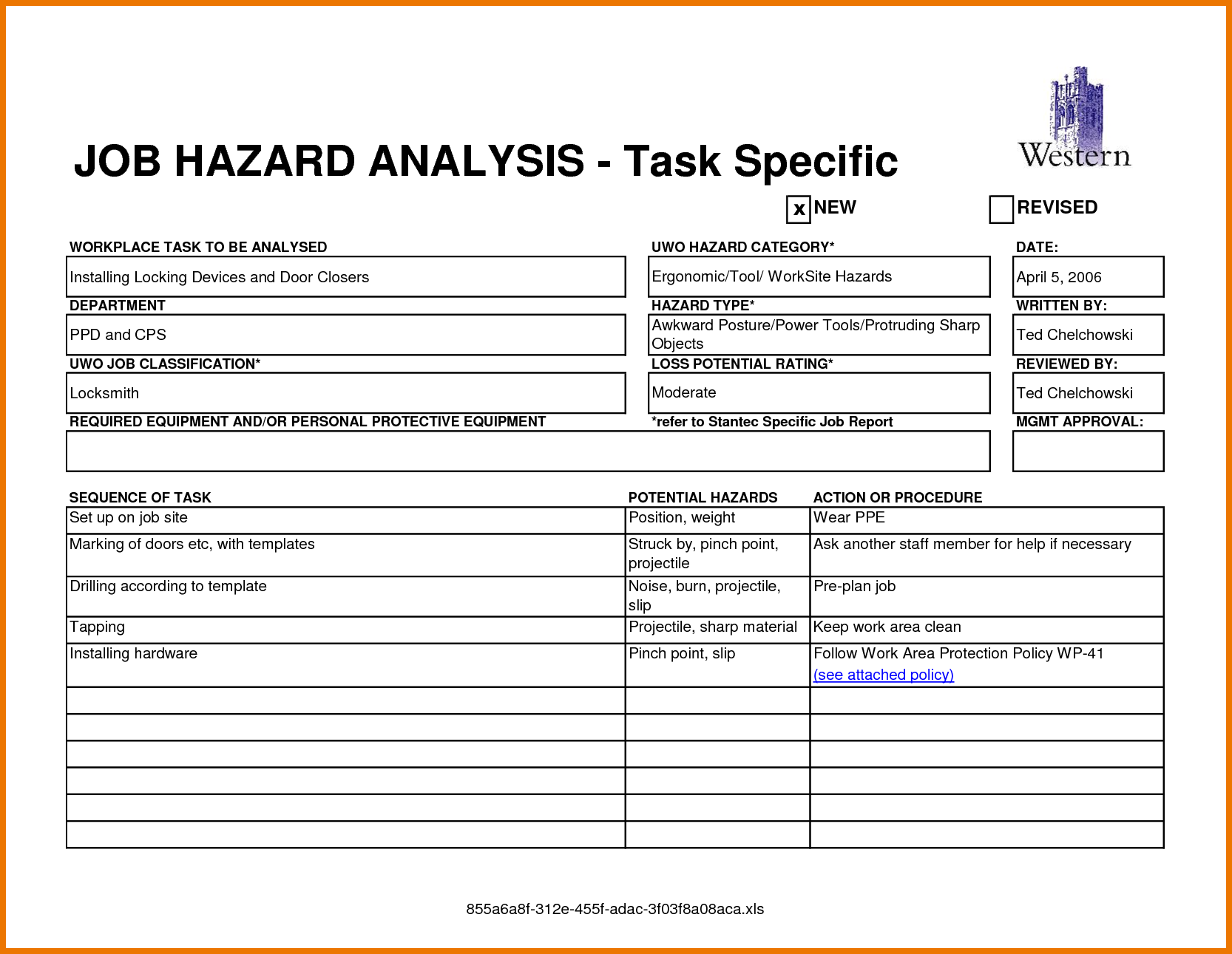 11+ Job Safety Analysis Examples - PDF, Word, Pages  Examples For Safety Analysis Report Template For Safety Analysis Report Template