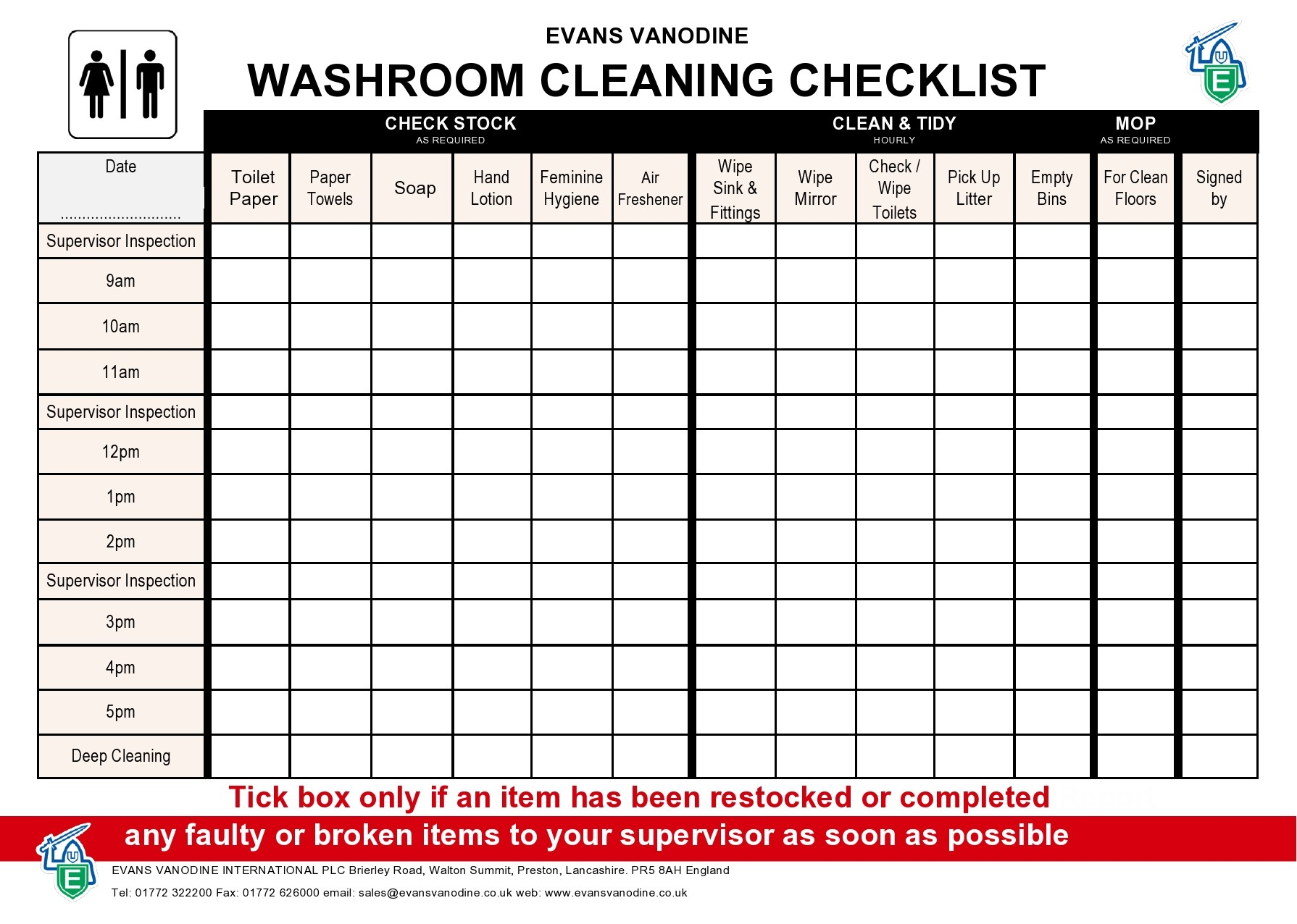 11 Printable Bathroom Cleaning Checklists [Word] ᐅ TemplateLab Regarding Bathroom Cleaning Checklist Template Inside Bathroom Cleaning Checklist Template