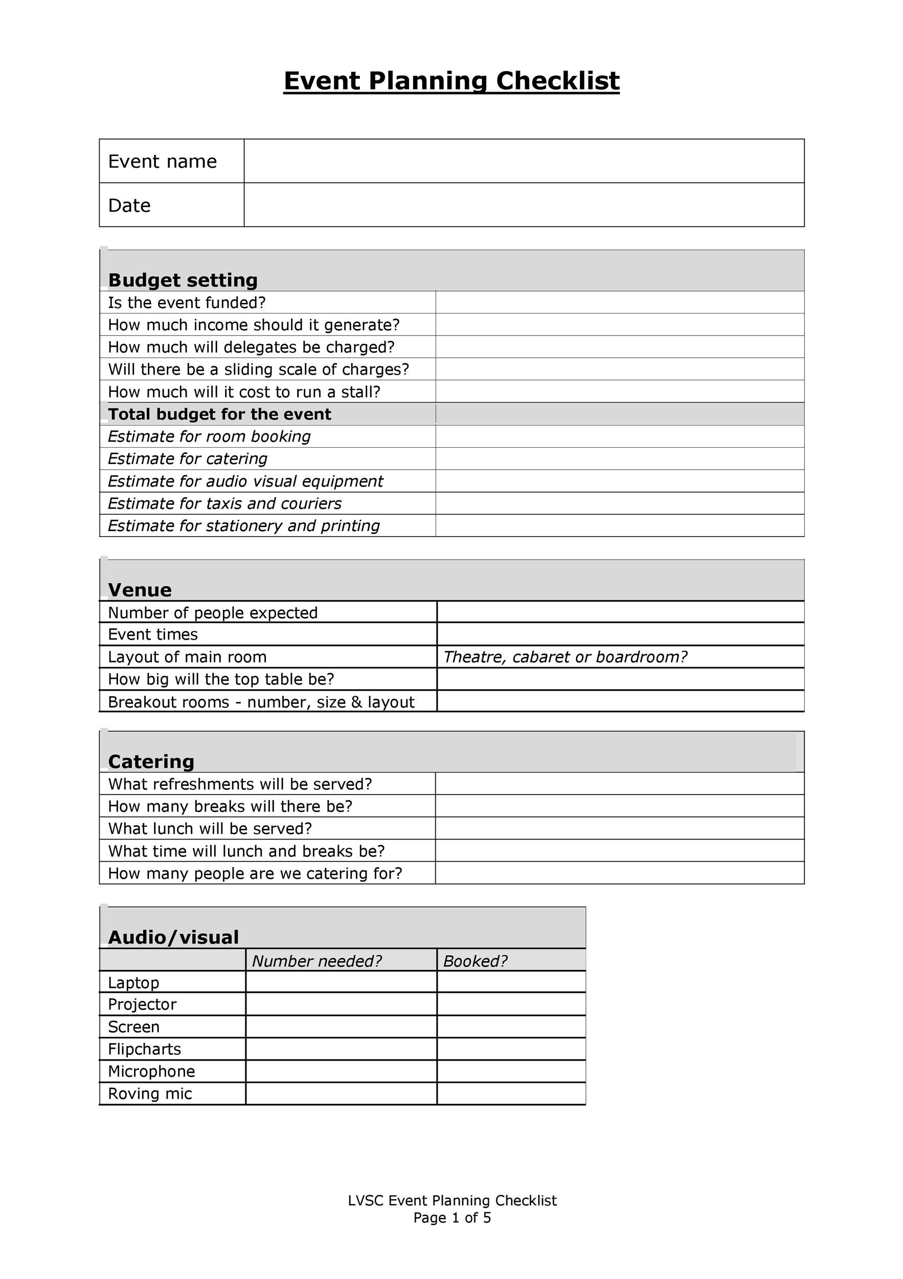 11 Professional Event Planning Checklist Templates ᐅ TemplateLab With Fundraising Event Planning Checklist Template Throughout Fundraising Event Planning Checklist Template