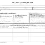 11 Tremendous Free Job Safety Analysis Worksheet Template 11nd  In Job Safety Analysis Template
