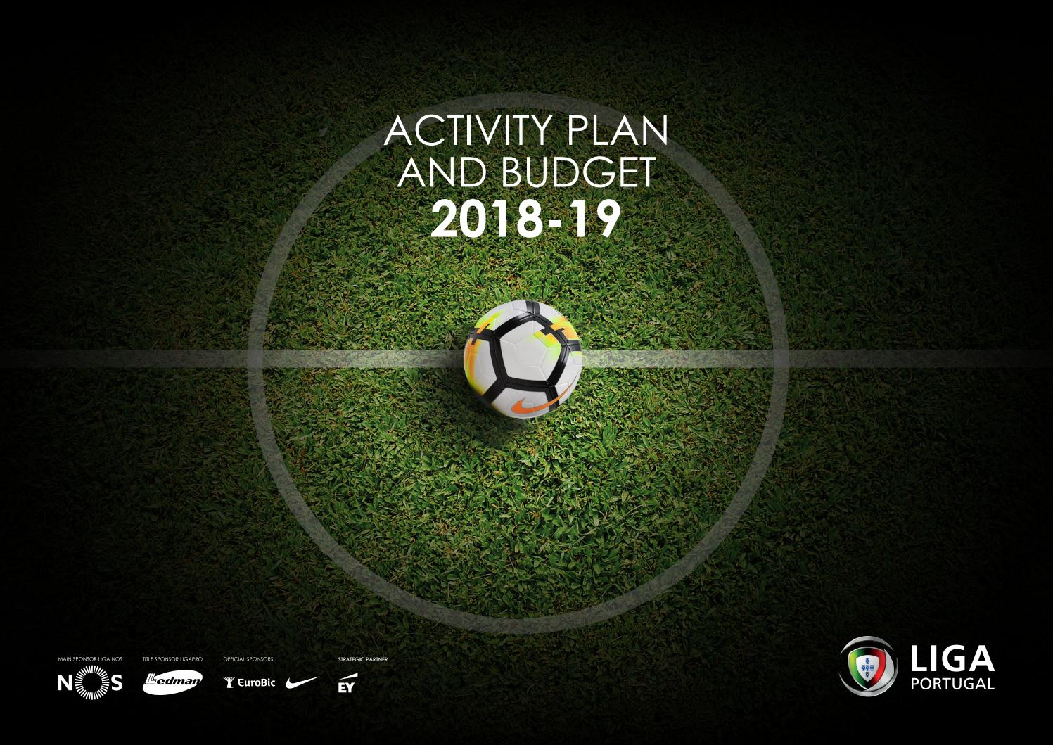 Activity Plan and Budget 11-11 by Liga Portugal - issuu With Regard To Youth Football Budget Template Throughout Youth Football Budget Template