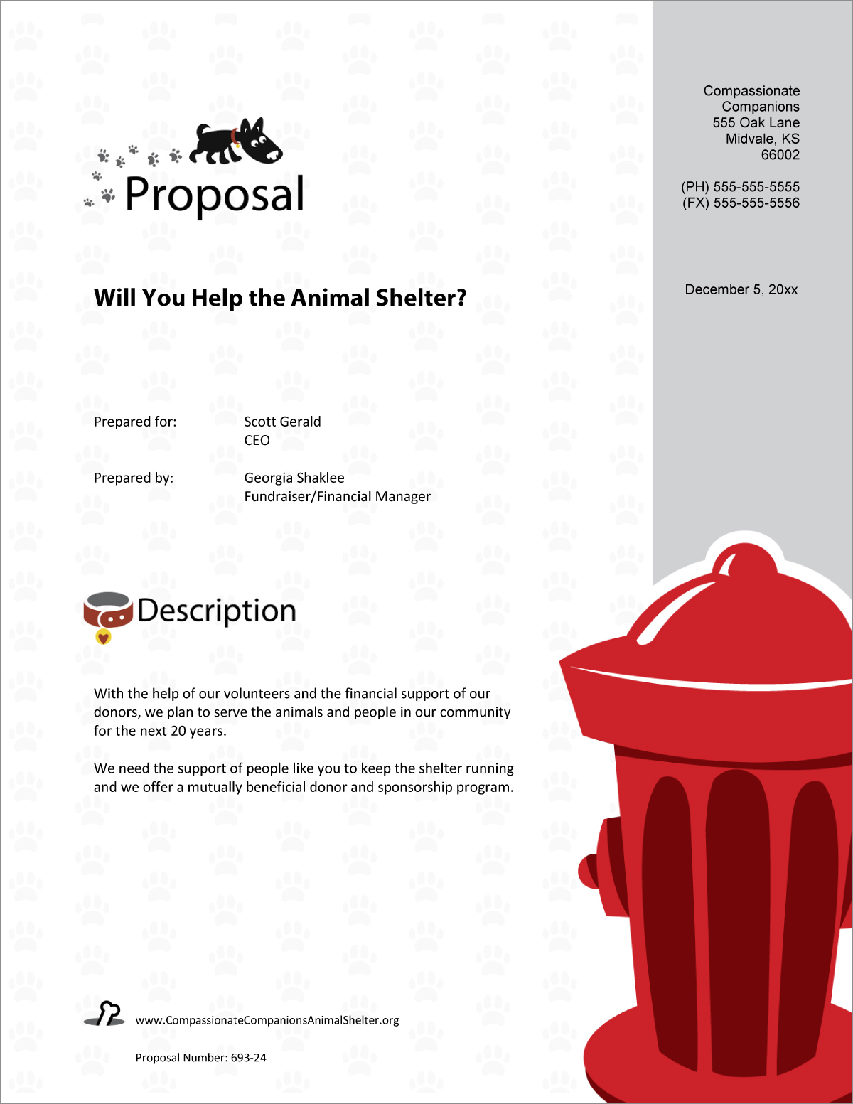 Animal Rescue Shelter Sponsorship Sample Proposal - 11 Steps With Regard To Animal Rescue Budget Template Regarding Animal Rescue Budget Template