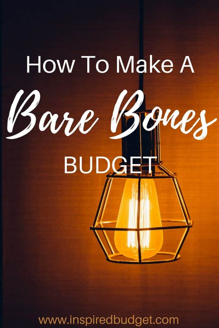 Bare Bones Budget - Inspired Budget For Bare Bones Budget Template Regarding Bare Bones Budget Template