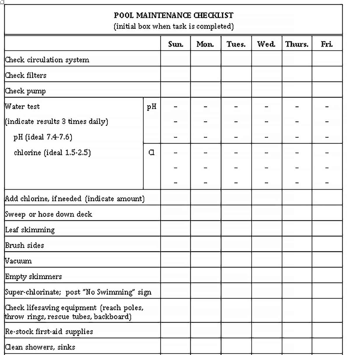 Best Maintenance Checklist Template  Throughout Printer Maintenance Checklist Template Within Printer Maintenance Checklist Template