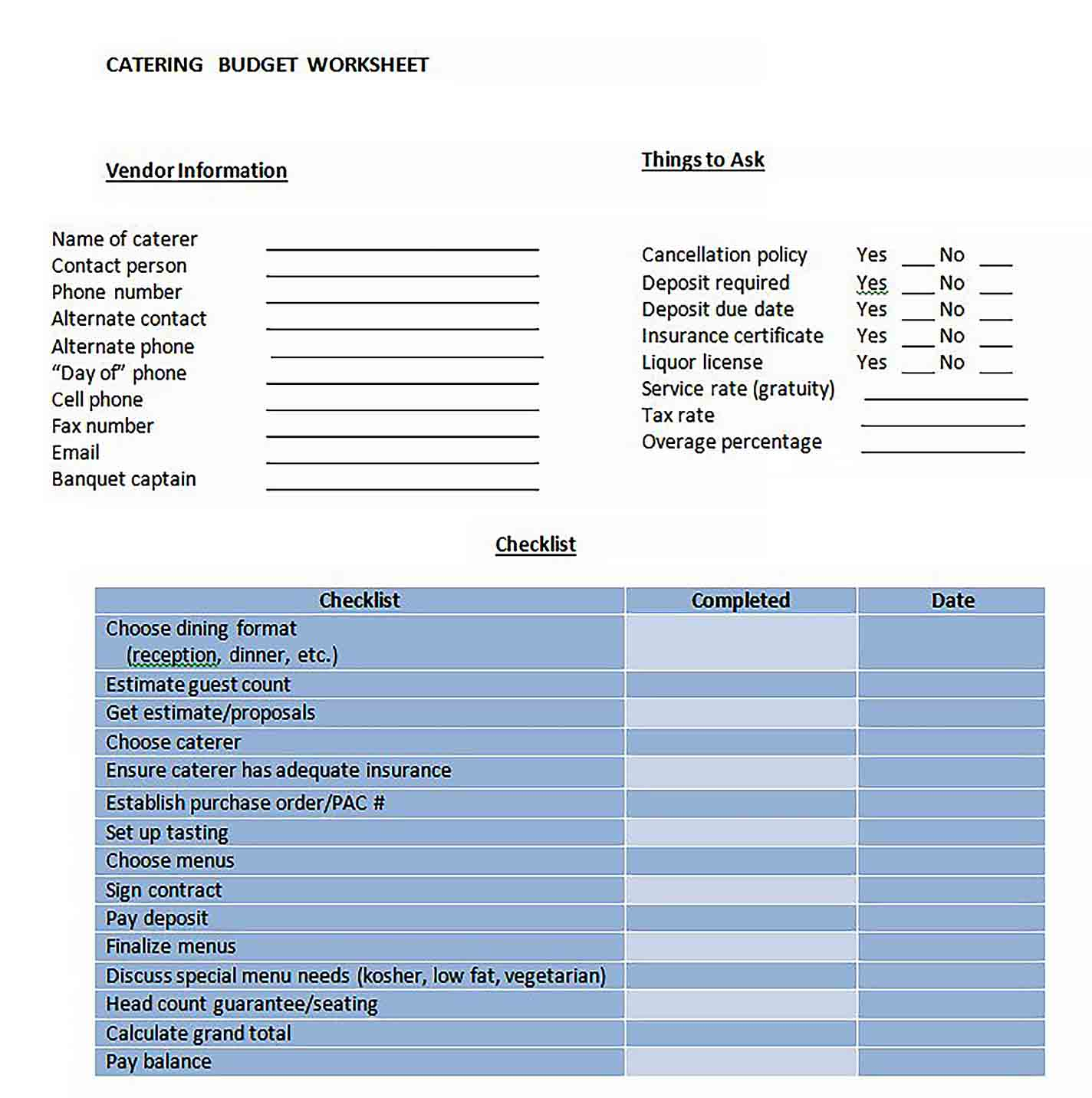 Catering Budget Template - culturopedia Regarding Catering Business Budget Template Inside Catering Business Budget Template