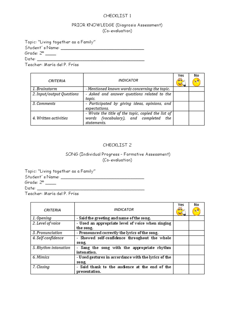 checklist 11  Question  Educational Assessment For Formative Assessment Checklist Template Throughout Formative Assessment Checklist Template