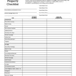 Condition Of Rental Property Checklist - PDF Format  e-database.org In Tenant Move In Checklist Template