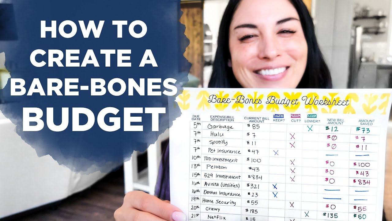 CREATING A BARE-BONES BUDGET  Budget Tips + Low Income Within Bare Bones Budget Template With Regard To Bare Bones Budget Template
