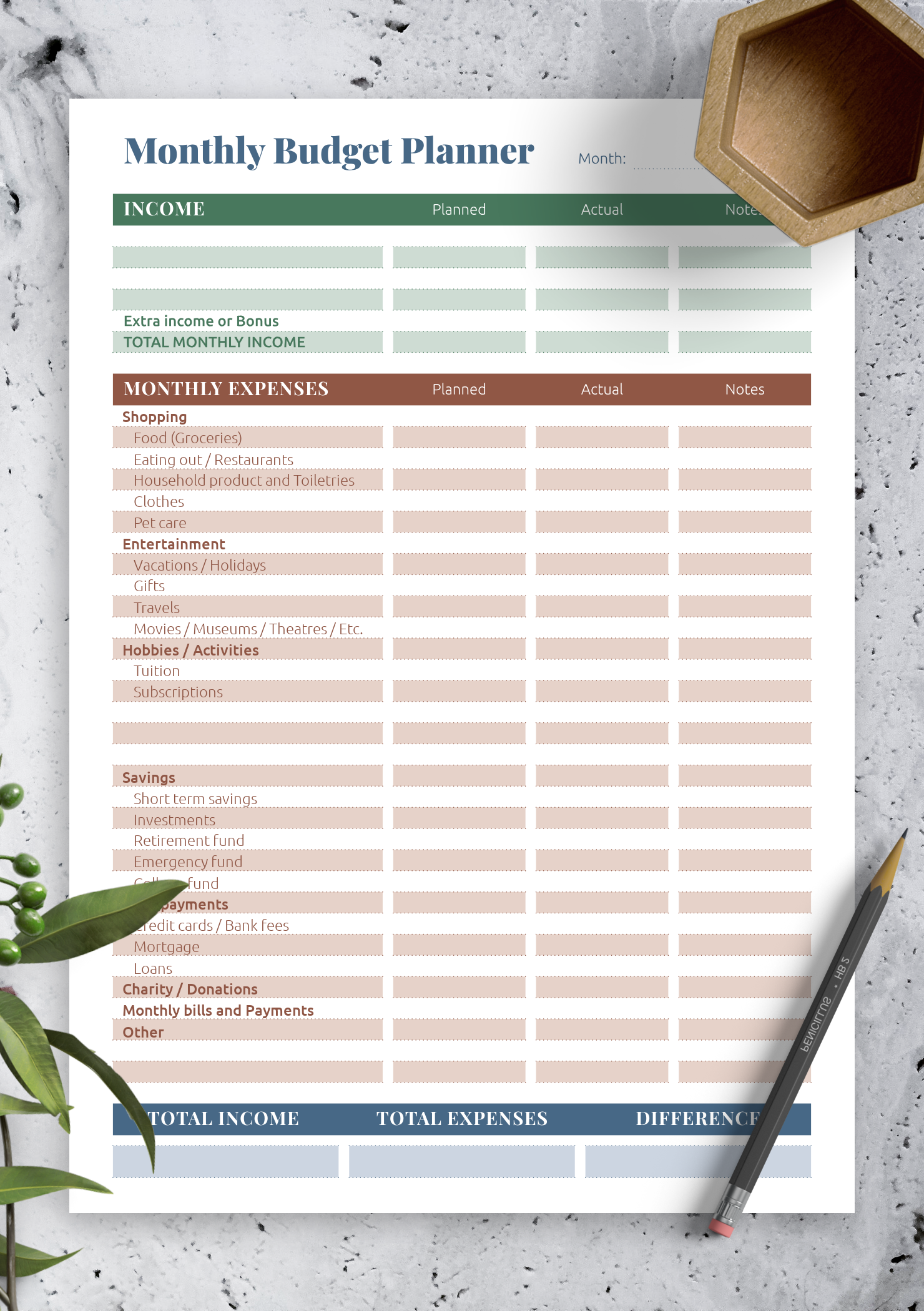 Download Printable Complex budget planner PDF For Museum Budget Template Throughout Museum Budget Template