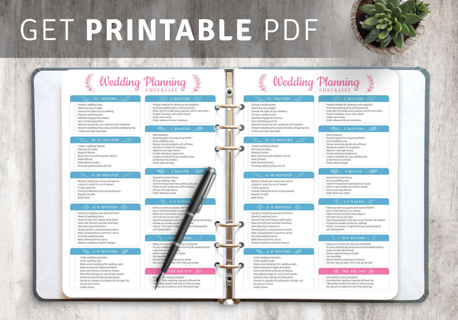 Download Printable Wedding Planning Checklist PDF Within Wedding Coordinator Checklist Template For Wedding Coordinator Checklist Template