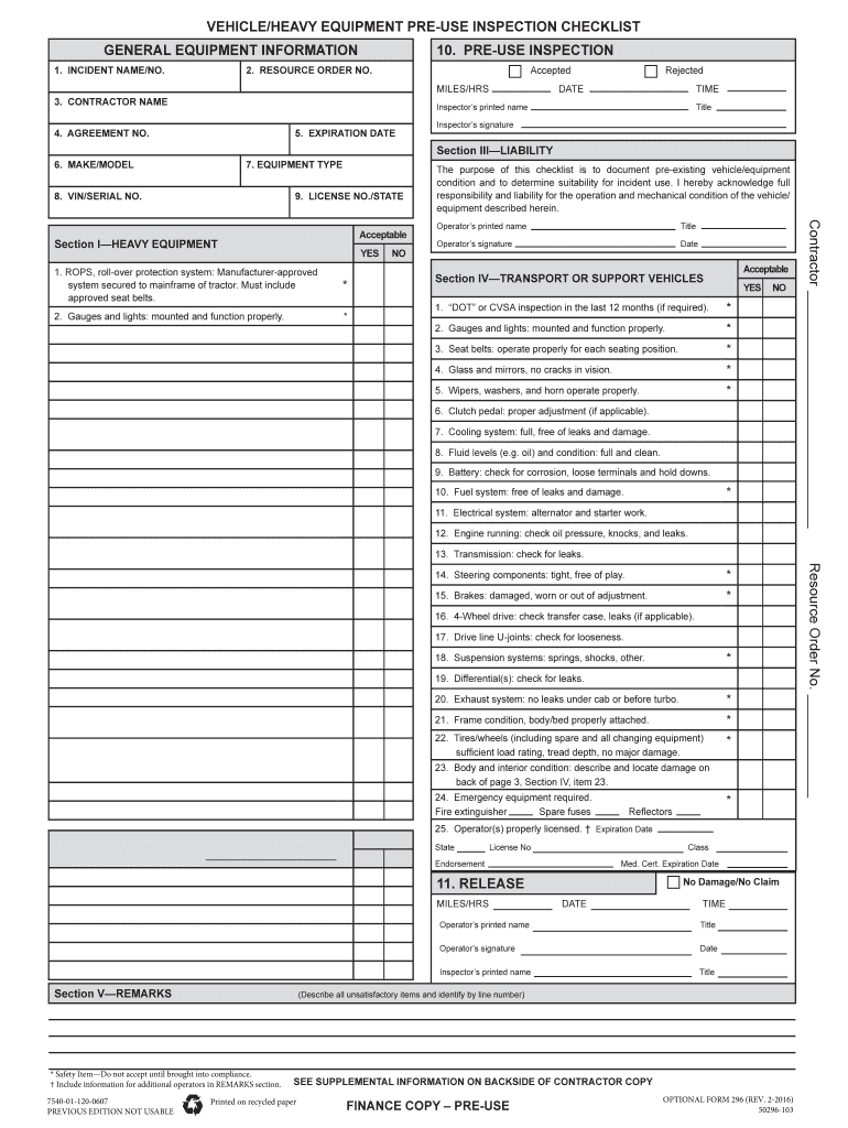 Equipment Inspection Checklist Template - Fill Online, Printable, Fillable,  Blank  pdfFiller Within Daily Equipment Checklist Template Pertaining To Daily Equipment Checklist Template